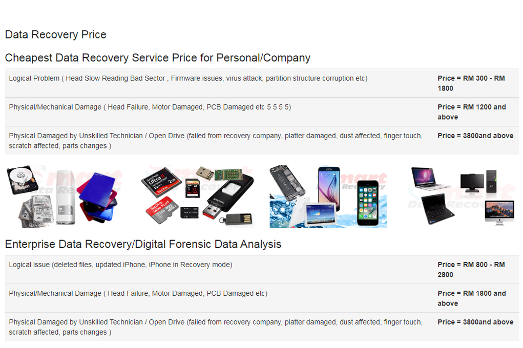 data recovery malaysia price, hard disk repair malaysia price, data recovery cost, hard drive repair cost, data recovery malaysia